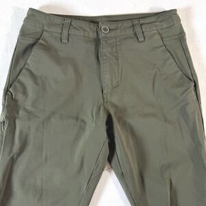BYLT Premium Basics Everyday Pants Men's‎ 31x30 Chinos Olive Green Stretch
